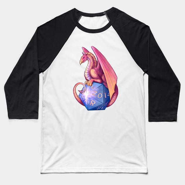 DnD dice Dragon Baseball T-Shirt by Molly11